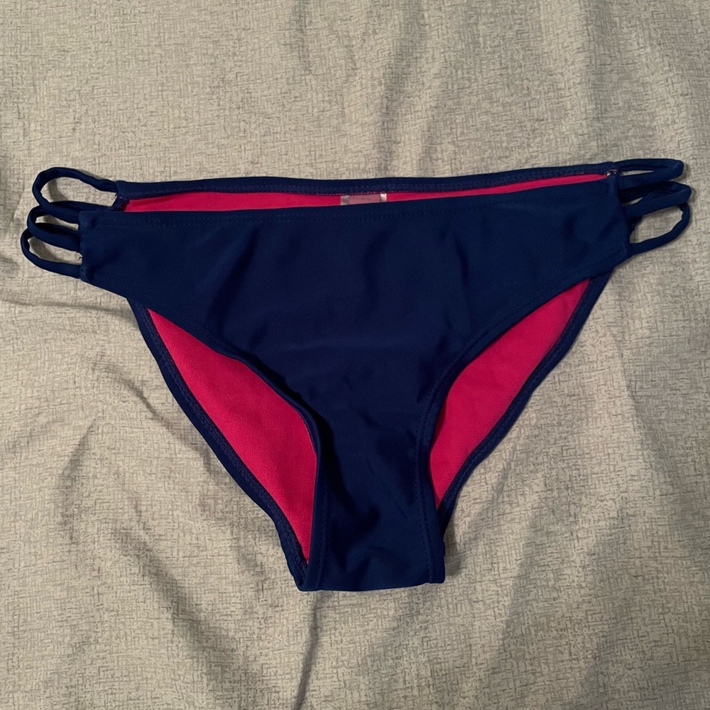 Blue bikini bottoms by YMI in medium